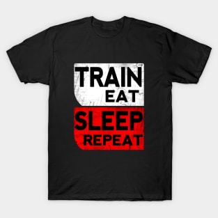 Train Eat Sleep Repeat T-Shirt